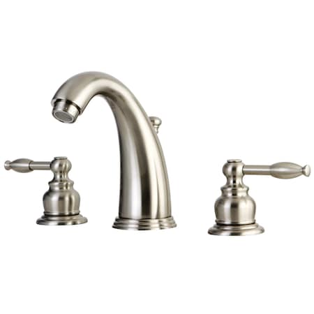 Kingston Brass Widespread Bathroom Faucet, Brushed Nickel GKB988KL
